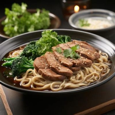   Liaoyang チャーシュー麺: ほろほろと崩れるチャーシューが、濃厚なスープに絶妙なハーモニーを奏でる！